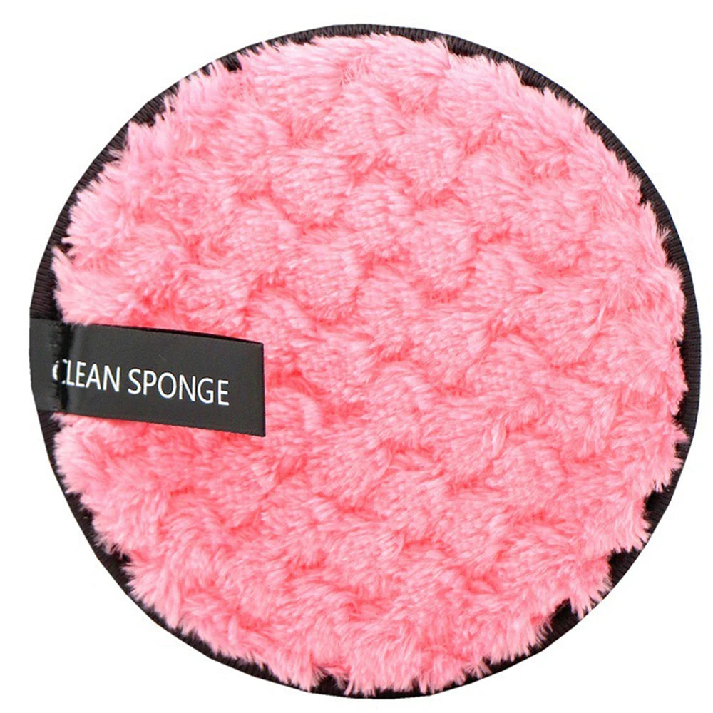 1/4pcs Reusable Makeup Remover Powder Puff Makeup Cleaning Sponge Soft Face Clean Powder Puffs Towel Washable Cosmetic Tool