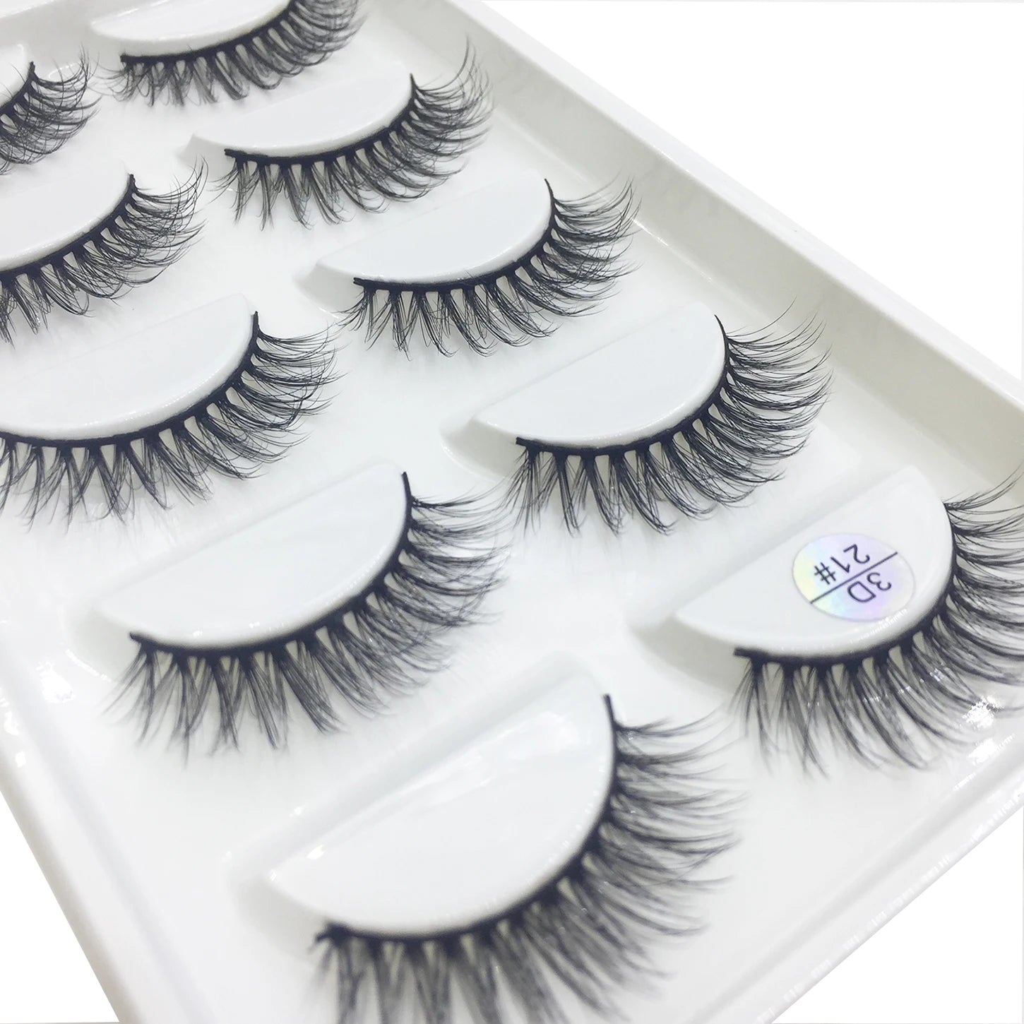 15 Style 5 Pairs 3D Eyelashes Natural False Eye Lashes Thick Faux Mink Lashes Soft Fake Eyelash Wispy Makeup Cilios