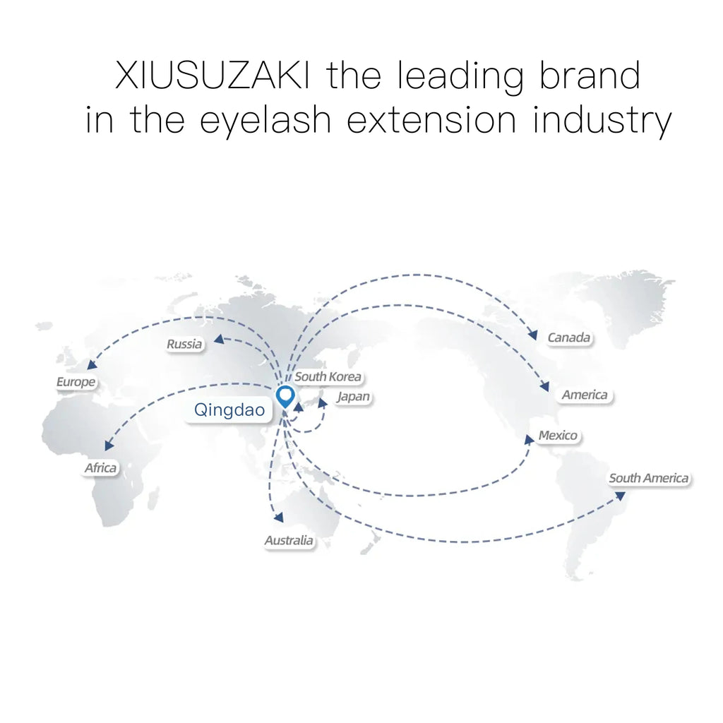 XIUSUZAKI Classic Individual Eyelashes Extensions Soft Matte Black Classic Volume Lashes Extensions Wholesale Supplier