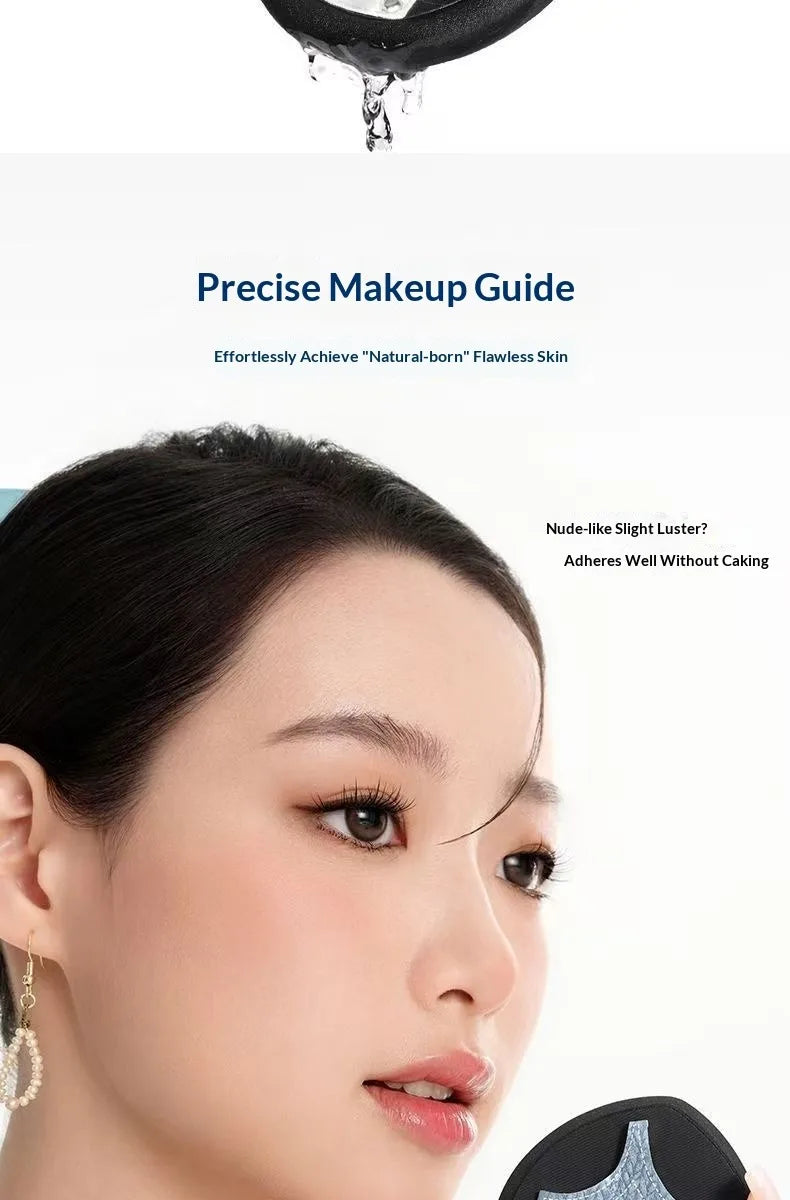 LISHU Makeup Puff Set, Large Powder Puffs for Foundation & Concealer, Wet and Dry Dual-Use, Skin-Friendly & No Powder Absorption