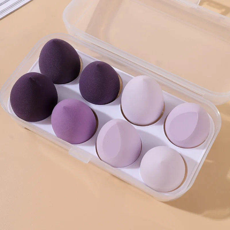 8 Pcs Makeup Sponges Set Blender Beauty Foundation Blending Sponge, Flawless for Liquid, Cream and Powder for Dry/Wet Use ﻿