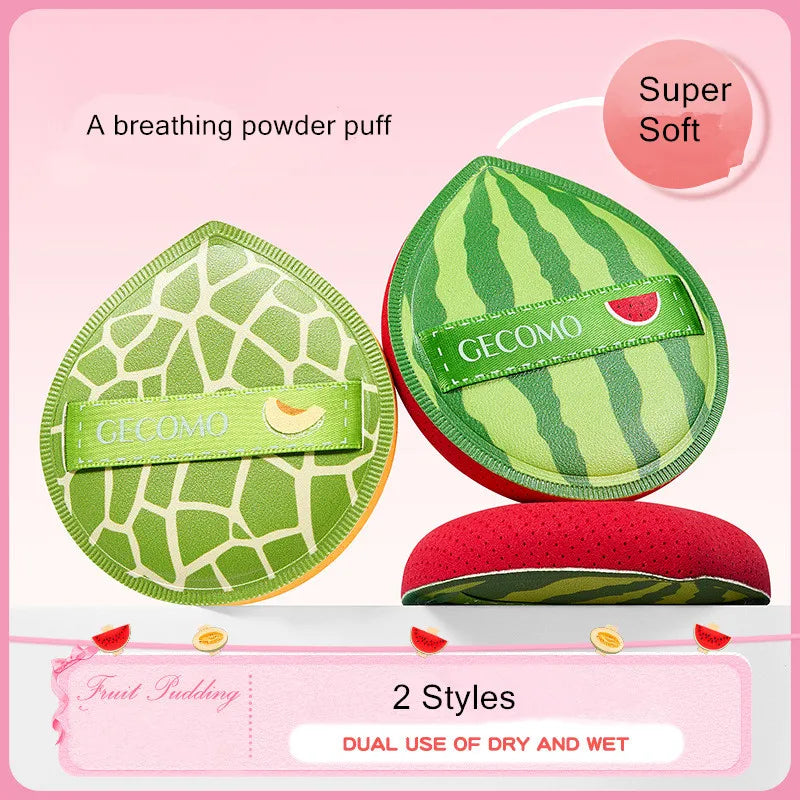 2pcs Cosmetic Puff Super Soft Sponge Air Cushion Powder Puffs Foundation Concealer Blender Applicator Dry and Wet Makeup Tools