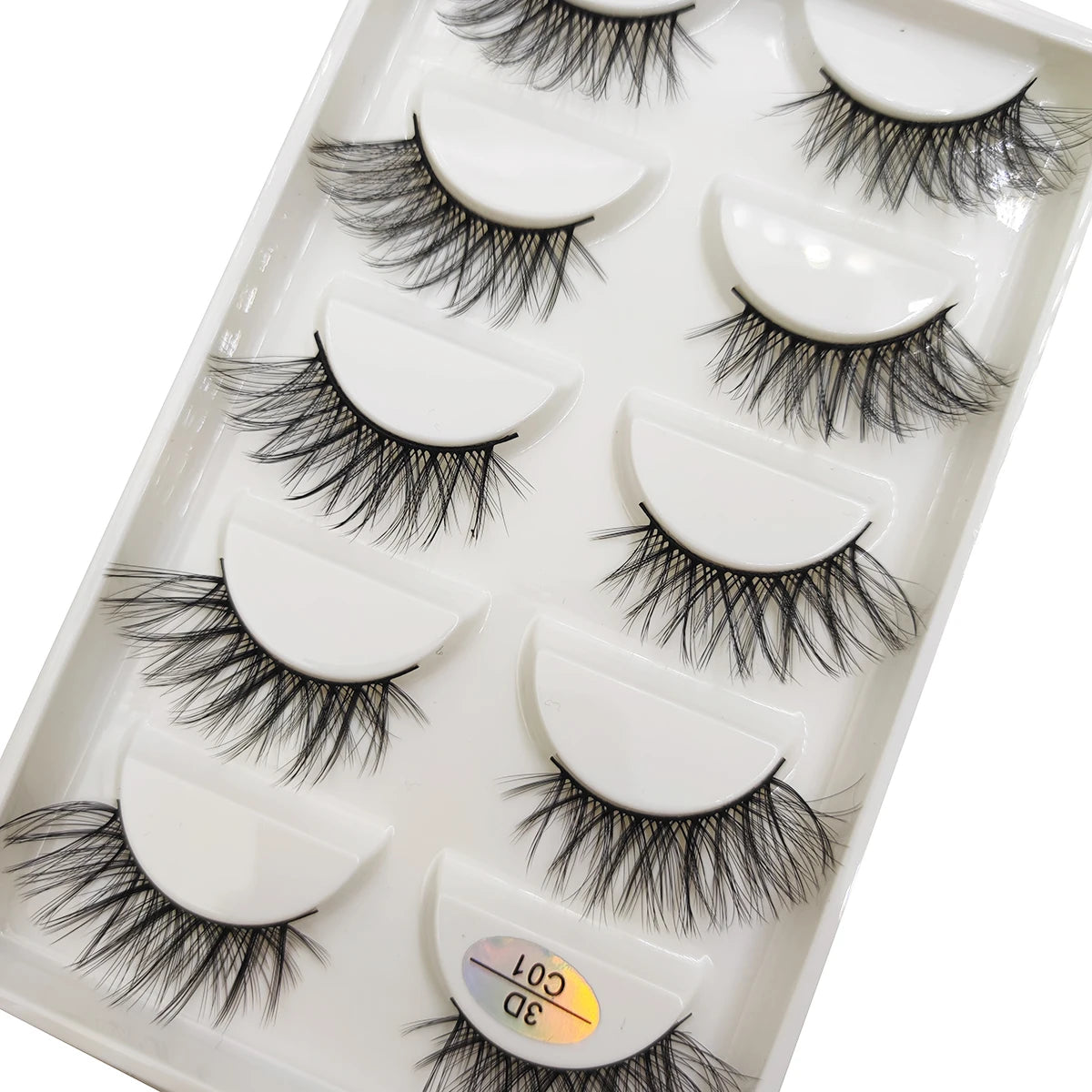 15 Style 5 Pairs 3D Eyelashes Natural False Eye Lashes Thick Faux Mink Lashes Soft Fake Eyelash Wispy Makeup Cilios