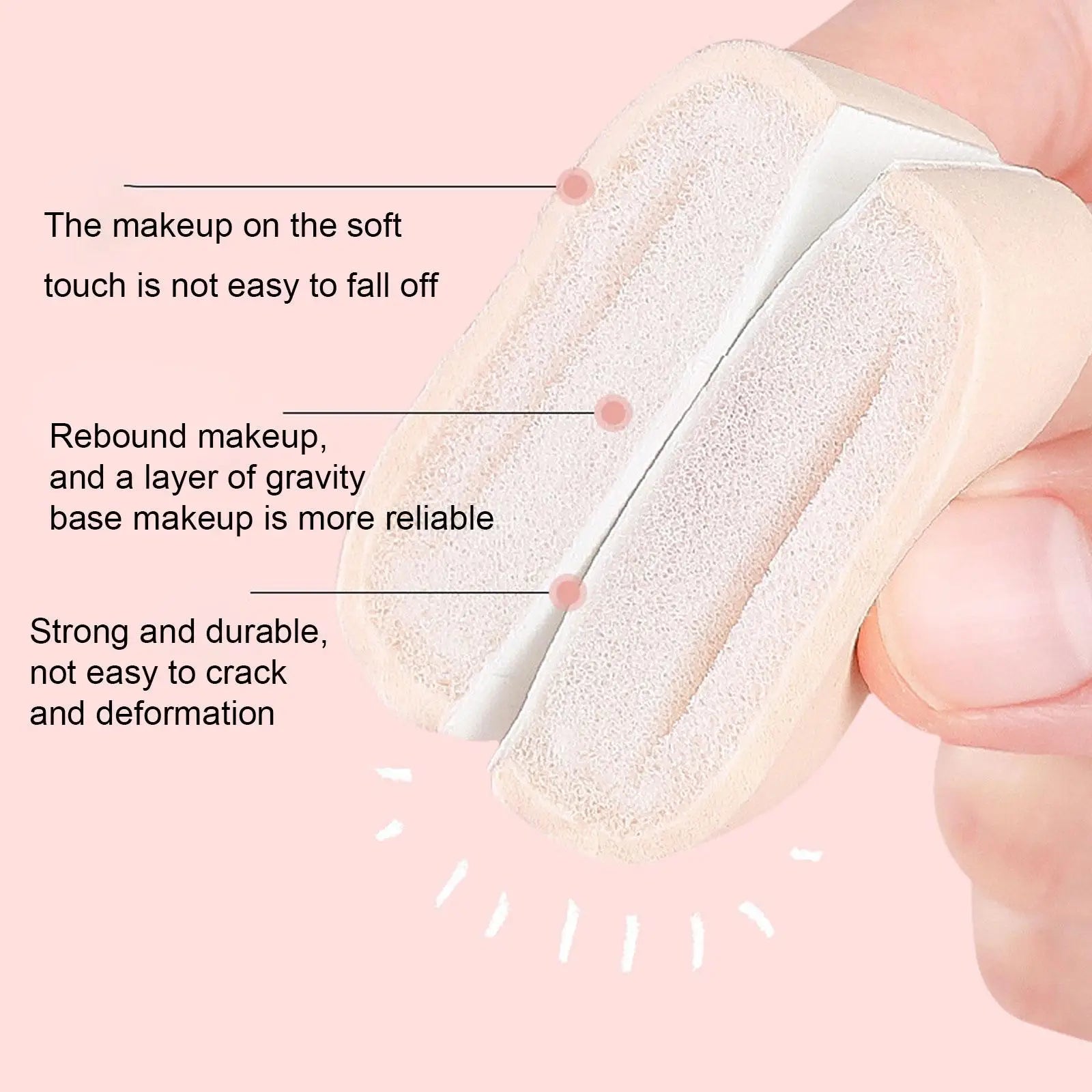 Super Soft Marshmallow Makeup Sponge Puff Dry Wet Dual-use Air Cushion Powder Puff Cosmetic Sponges Powder Puff Makeup Tool