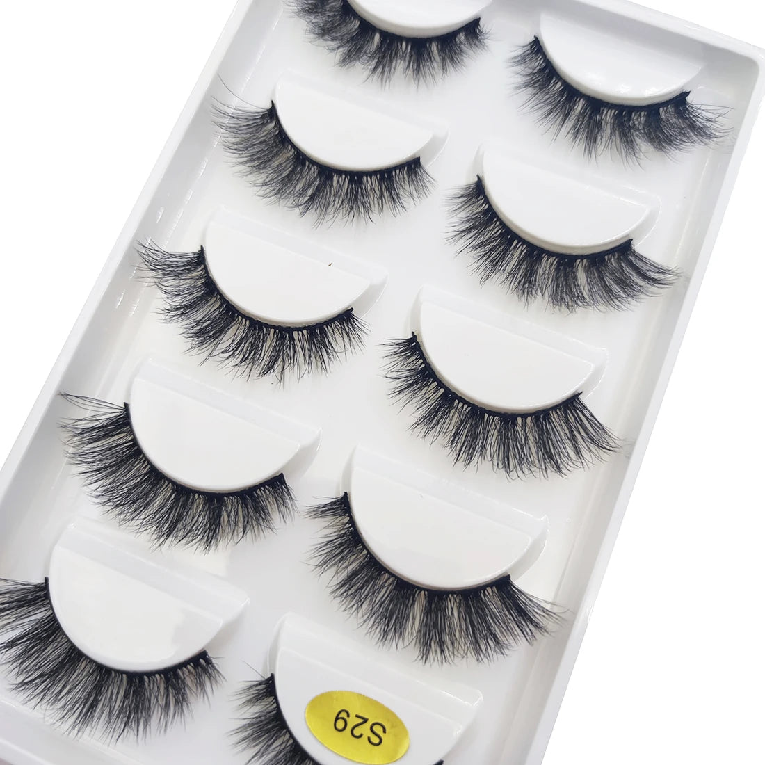 New 5 Pairs Natural 3D False Eyelashes Makeup Mink Eyelash Fake Eye Lashes Faux Cils Make Up Beauty Maquillaje Tools H13 Cat