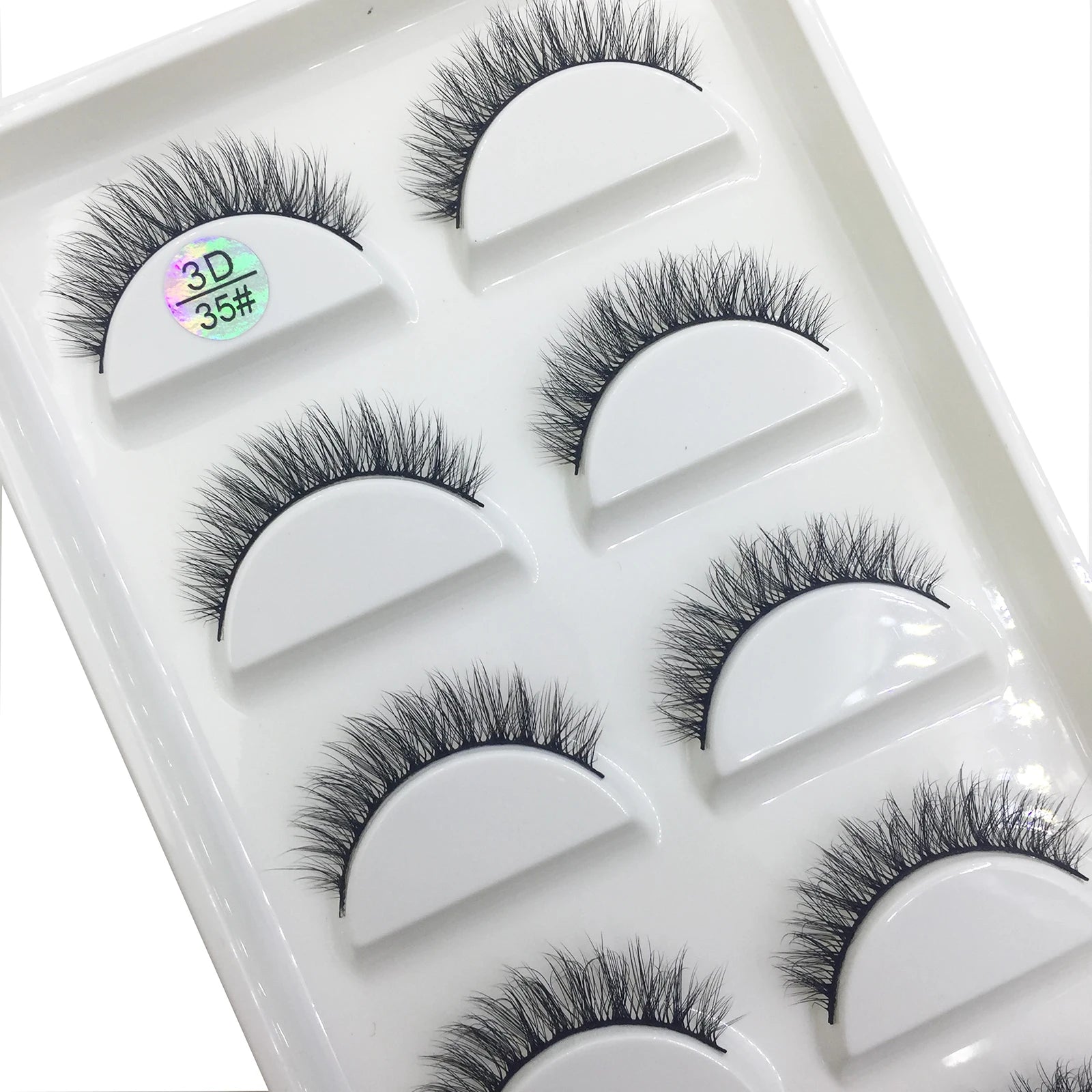 15 Style 5 Pairs 3D Eyelashes Natural False Eye Lashes Thick Faux Mink Lashes Soft Fake Eyelash Wispy Makeup Cilios