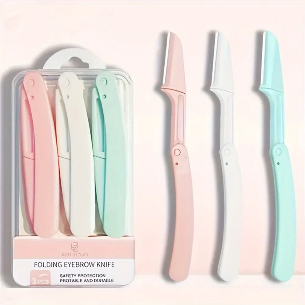 10/15pcs/set Women's Facial Care Hair Removal Tool Makeup Razor, Eyebrow Trimmer Safety Razor - Perfect Eyebrow Trimming Tool
