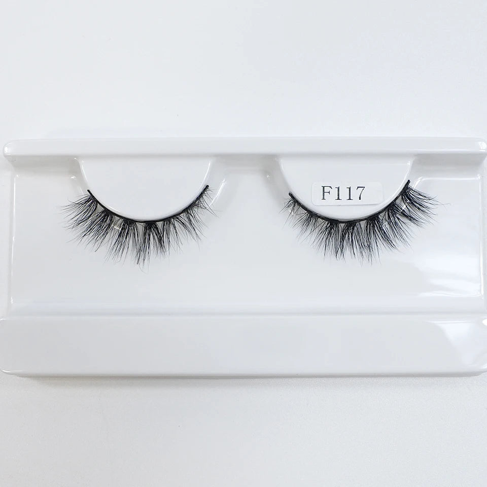 Natural Mink Lashes High Quality Fashion Classic Soft Full Strip Lashes Makeup 12mm Short Mink Eyelashes