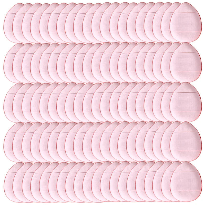 50/100PCS Mini Finger Puff Makeup Sponge Puffs Concealer Foundation Air Cushion Cosmetic Tool Dry Wet For Women Beauty Wholesale