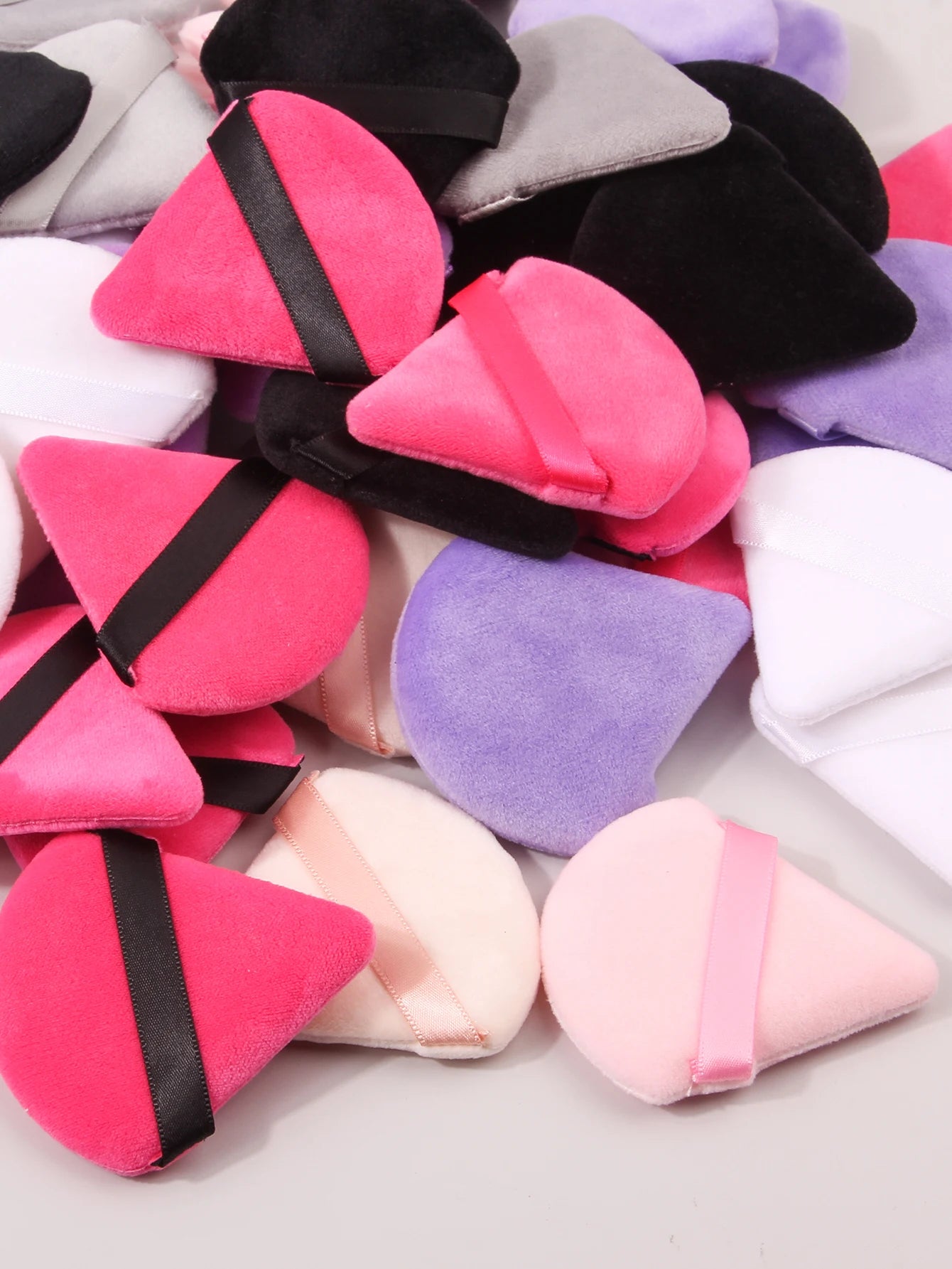 50PCS Super Affordable Triangular Powder Puff Makeup Sponge Powder Puff Set Multi-color Setting Powder Puff Sponge Makeup Tools
