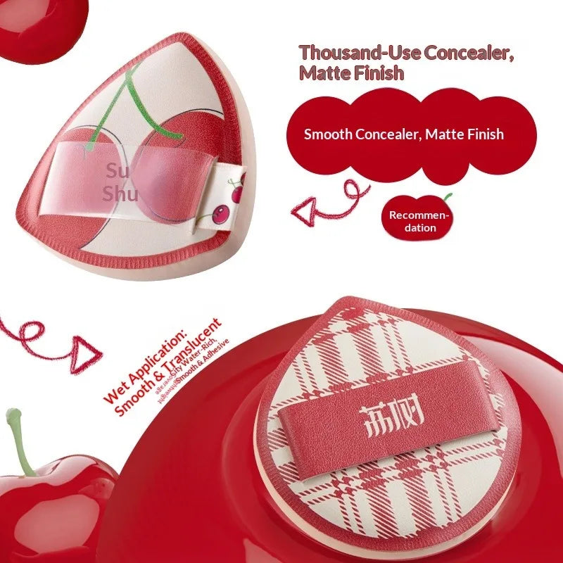 LISHU 4Pcs Ultra Sof Powder Puffs, Wet and Dry Dual-Use Makeup Sponge Set, Non-Powder-Absorbing for Cushion Foundation