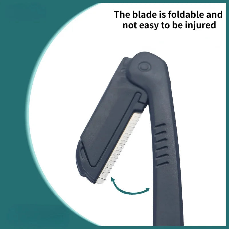 1/3pcs Eyebrow Trimming Tools Stainless Steel Eyebrow Tweezer Scissors with Comb  Razor Beauty Tool Set