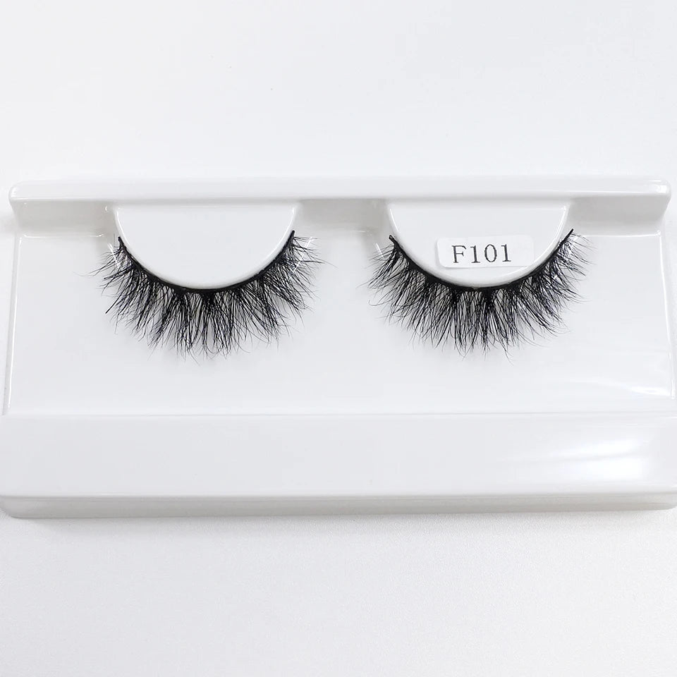 Natural Mink Lashes High Quality Fashion Classic Soft Full Strip Lashes Makeup 12mm Short Mink Eyelashes