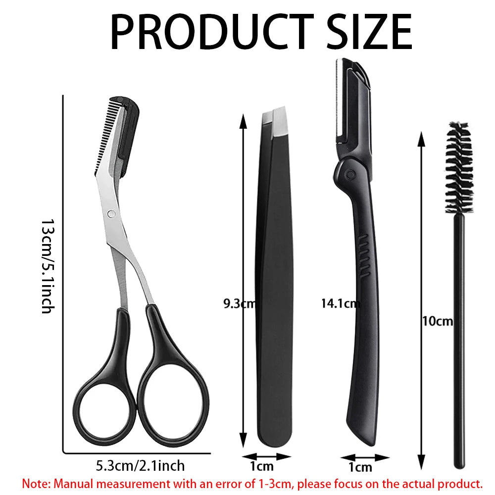 15PCS Eyebrow Razor Set Multipurpose Face Razors For Women And Men Dermaplaning Easy To Use Cutter Shaver Blades Makeup Tool