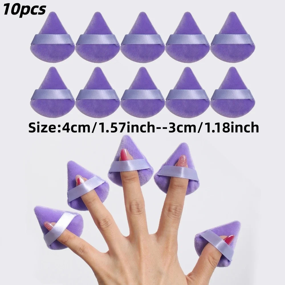 Black/purple Triangle Powder Puff Facial Makeup Sponge Soft Mixer Beauty Foundation Make-Up Sponge Makeup Access