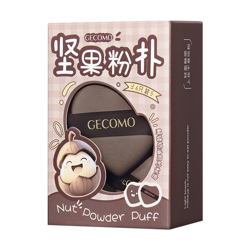 6PCS Makeup Beauty Sponge Foundation Loose Powder Blusher Blending Puffs Smooth Dry Wet Use Cosmetic Applicator Tool Wholesale